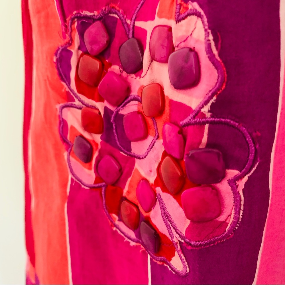 Multi-print purple, pink sundress - Picture 5 of 6